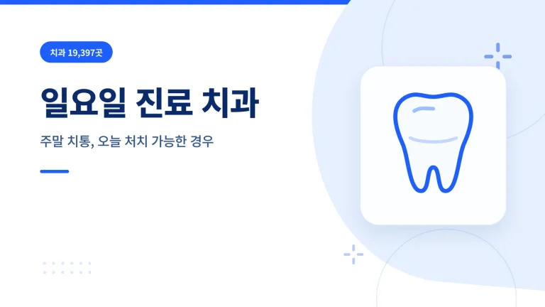 일요일 진료 치과 대표 이미지